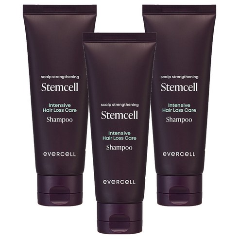 에버셀 두피강화 스템셀 집중케어 탈모증상완화 샴푸, 120ml, 3개