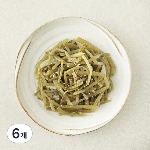 집반찬연구소 들깨 고구마 줄기 볶음, 80g, 6개