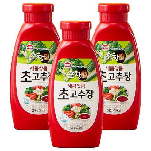 해표 순창궁 새콤상큼 초고추장, 320g, 3개