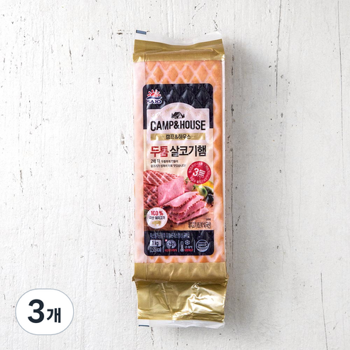 사조 두툼살코기햄, 1kg, 3개