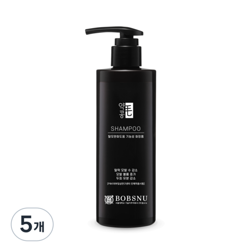 서울대밥스누 약콩모 스칼프 딥클렌징 탈모증상완화 샴푸, 5개, 400ml