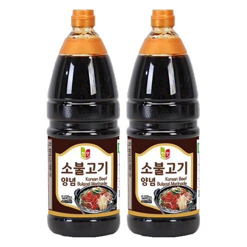 첫맛 소불고기 양념, 1.95kg, 2개