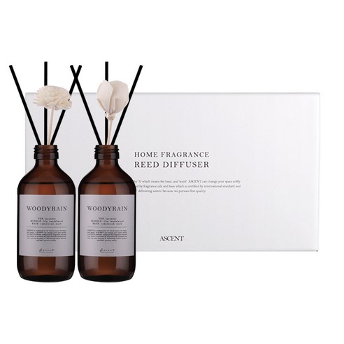 에이센트 네이처 디퓨저 본품형 200ml x 2p 세트, 우디레인, 1개