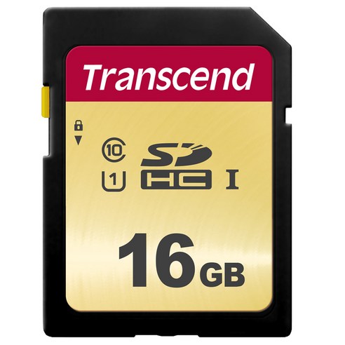 트랜센드 SD카드 MLC 메모리카드 TS16GSDC500S, 16GB