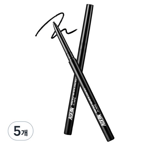 머지 더 퍼스트 슬림 젤 아이라이너 0.05g, GS1 BLACK ONYX 블랙 오닉스, 5개