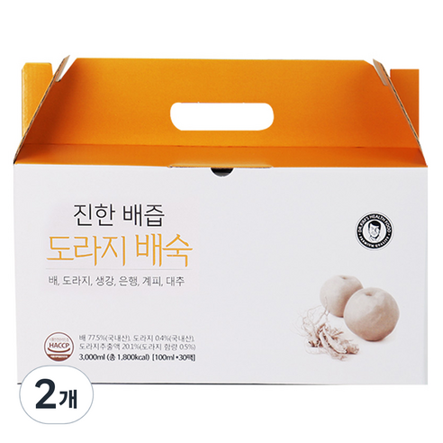 김재식헬스푸드 진한 배즙 도라지배숙 30p, 3L, 1개