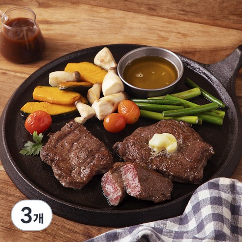 프레시지 원스테이크 1인분, 3개, 264g