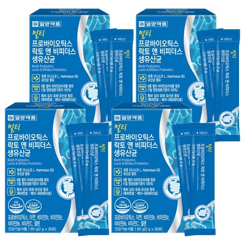 일양약품 멀티 프로바이오틱스 락토 앤 비피더스 L 람노서스 GG 생유산균 30p