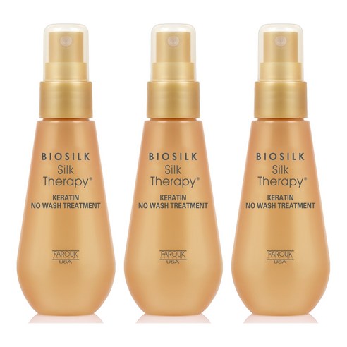실크테라피 케라틴 노워시 트리트먼트 헤어미스트, 3개, 60ml