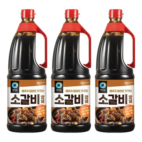 청정원 소갈비 양념, 2kg, 3개