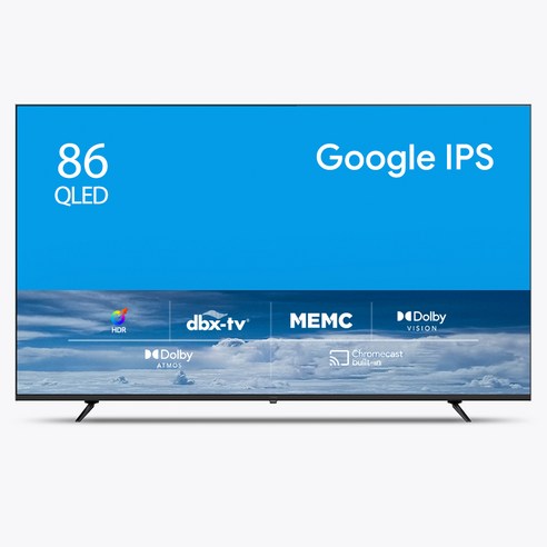 더함 4K UHD QLED 구글 OS TV, 217cm(86인치), NA861QLED SMART HOME120 24k1, 스탠드형, 방문설치