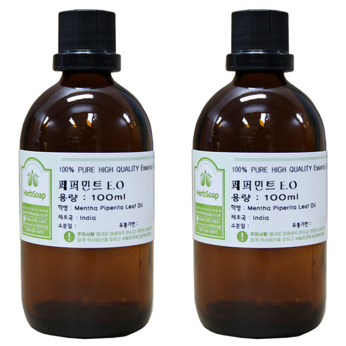 허브솝 페퍼민트 에센셜 오일, 2개