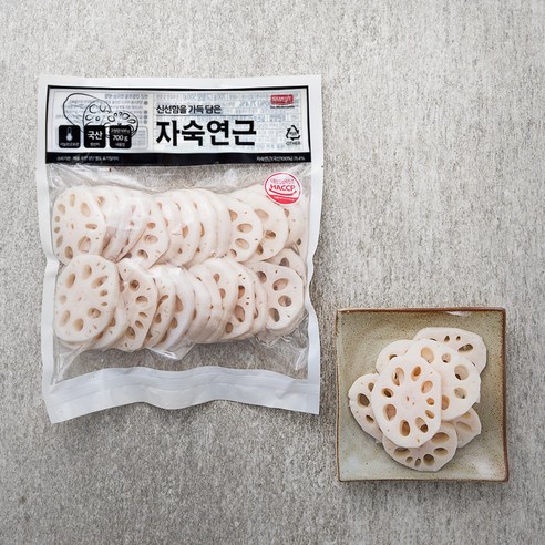 자숙연근 500g 1봉 
채소