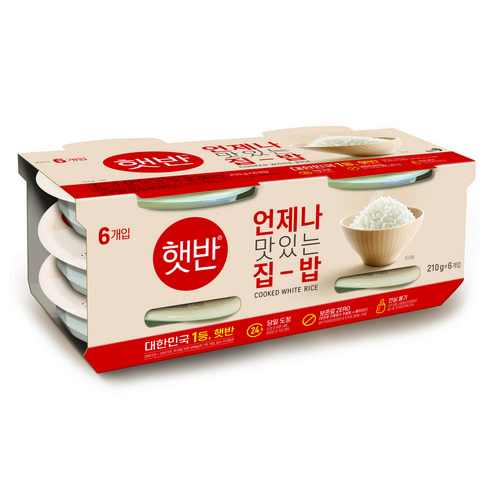 햇반 백미밥, 210g, 30개