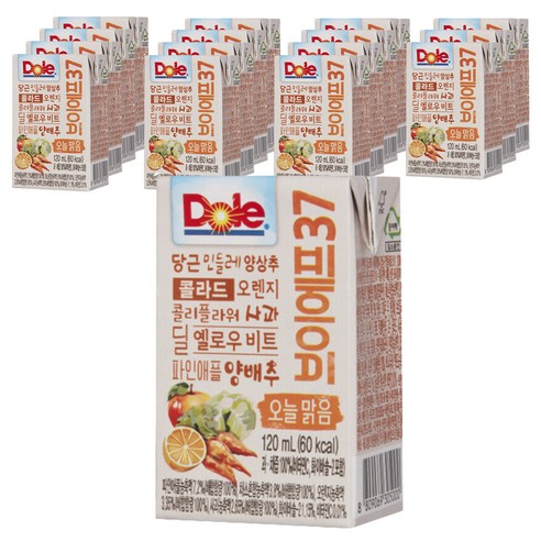 돌 브이에프37 오늘맑음 야채주스, 16개, 120ml