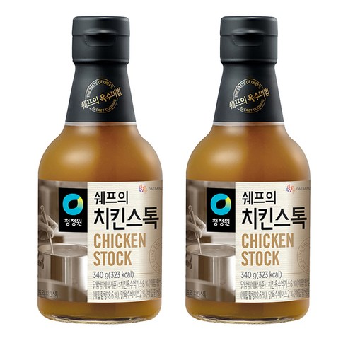 청정원 쉐프의 치킨스톡, 340g, 2개