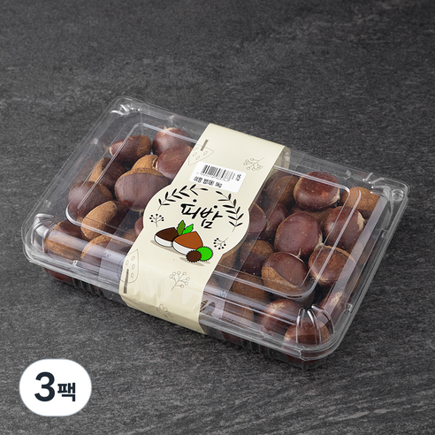 아산율림 이평 피밤 대, 1kg, 3팩