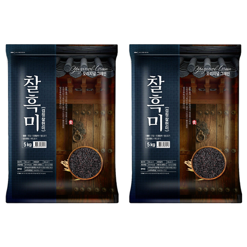 오리지널그레인 찰흑미, 5kg, 2개