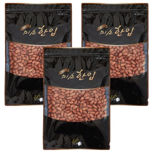 미소한입 볶음땅콩, 1kg, 3개
