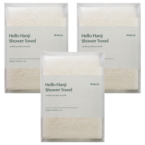 디어커스 안녕한지 샤워타월, 1개입, 3개