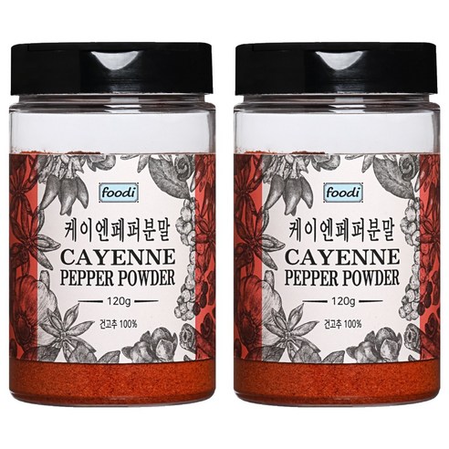 foodi 케이엔페퍼분말, 120g, 2개