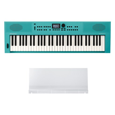 롤랜드 고키3 키보드 + 보면대, 터키색, 1세트, GOKEYS3-TQ