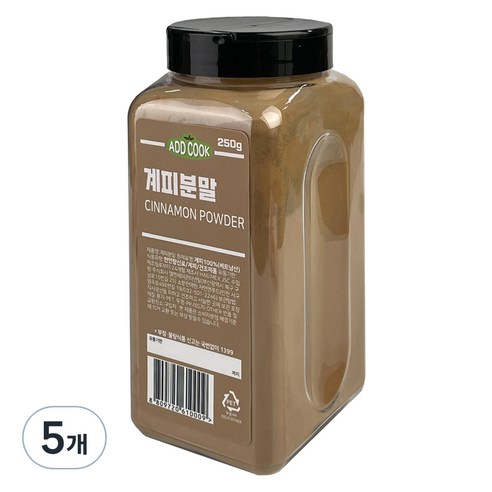 ADDCOOK 계피분말, 5개, 250g