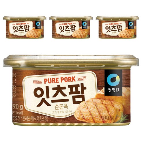대상 청정원 잇츠팜 햄통조림, 190g, 4개