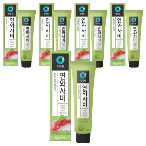 청정원 연와사비, 35g, 5개