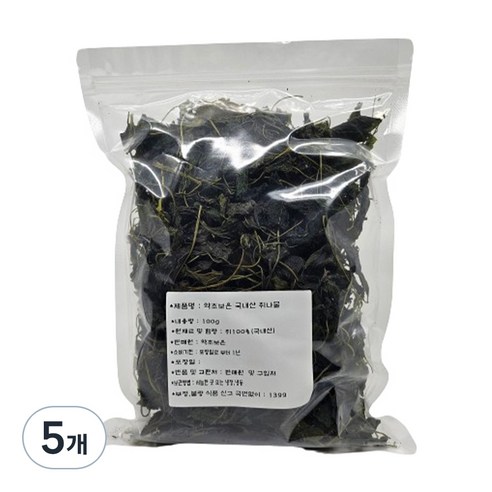 약초보은 국내산 취나물, 100g, 5개