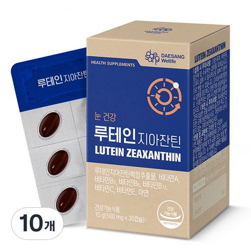 대상웰라이프 루테인지아잔틴 15g, 30정, 10개