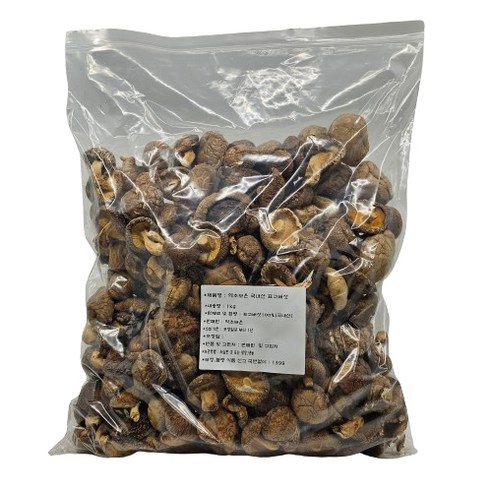 약초보은 국내산 표고버섯, 1kg, 1개