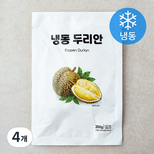 이안 두리안 (냉동), 4개, 200g