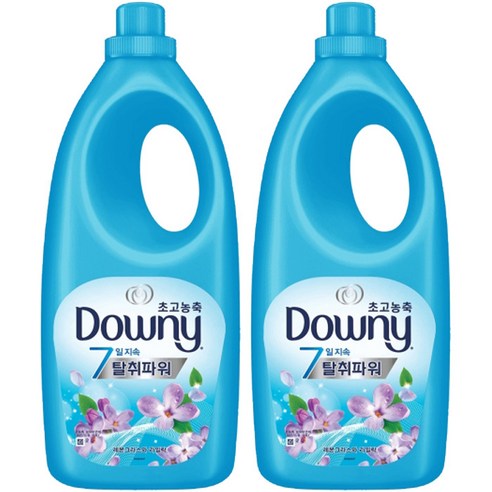 다우니 초고농축 7일 탈취파워 섬유유연제 레몬그라스 라일락향 본품, 2L, 2개