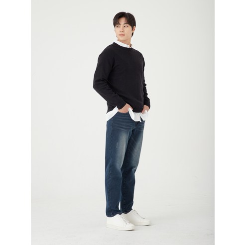 캐럿 남성용 기모 울트라 스판 청바지 - 겨울철 스타일링 필수템!