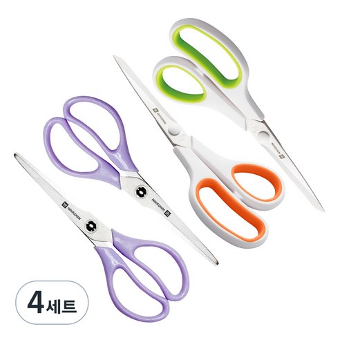 화신 715 가위 2개 + 705 사무용 투톤 가위 대 2개, 랜덤발송, 4세트