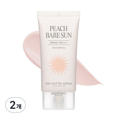 투쿨포스쿨 피치 베어 선 SPF50+ PA++++, 50ml, 2개