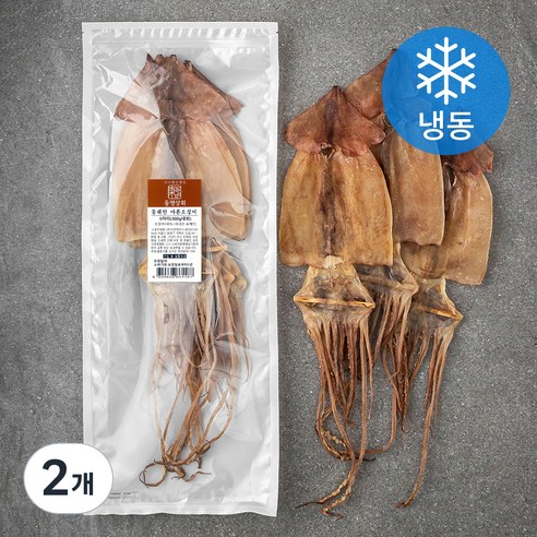 동명상회 동해안 마른오징어 5마리 (냉동), 300g 내외, 2개