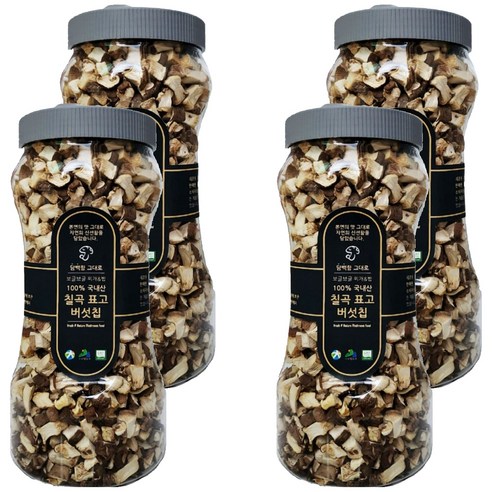 칠곡애 건조 표고버섯 사각칩, 110g, 4개