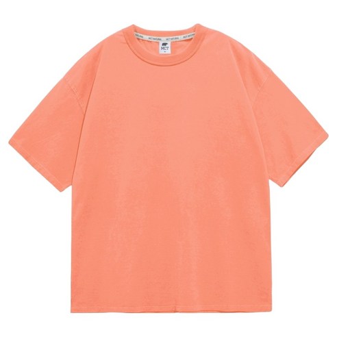엠씨티 남녀공용 빅사이즈 데일리 오버핏 무지 반팔 티셔츠