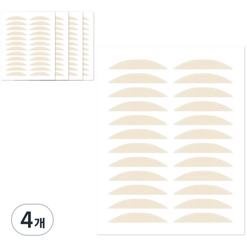더분 깃털 라이트 단면 쌍꺼풀테이프 120p, 라이트B타입, 4개
