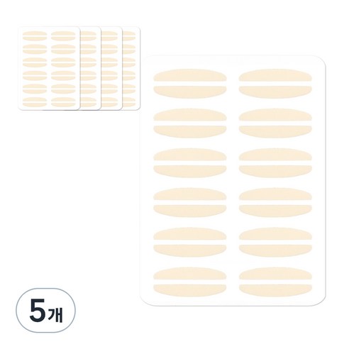 더분 깃털 누드 단면 쌍꺼풀테이프 120p, 누드L타입, 5개