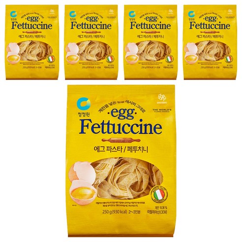 청정원 에그 파스타 페투치니, 250g, 5개