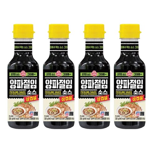 오뚜기 삼겹살 양파절임소스, 330g, 4개