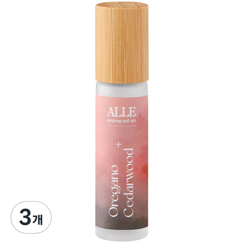 알레 아로마 롤온 오레가노 시더우드, 10ml, 3개