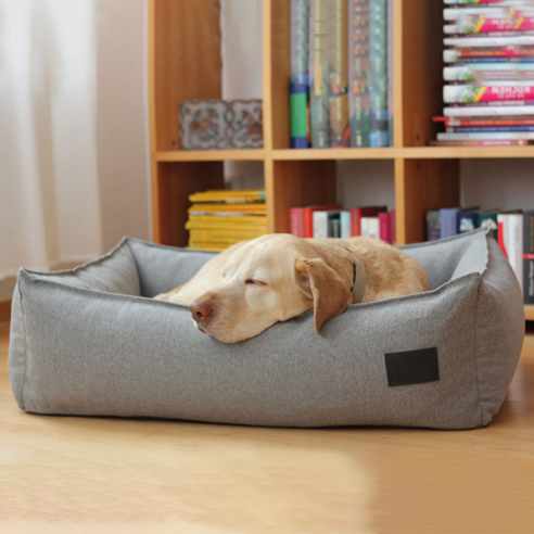 미아카라 NUBE Dog Cushion 강아지 침대, Salt&Pepper, 1개