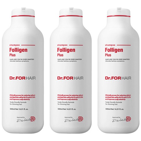 닥터포헤어 폴리젠 플러스 샴푸, 500ml, 3개