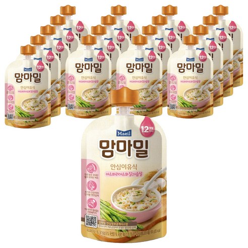 맘마밀 안심 이유식 12개월부터 100g, 18개