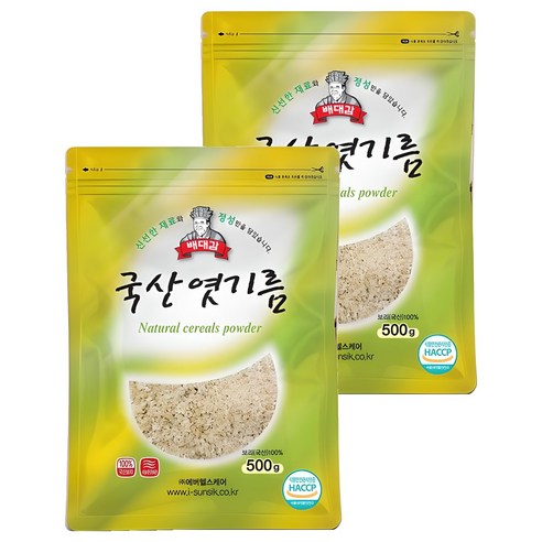 배대감 국산 엿기름, 500g, 2개