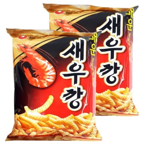 농심 매운새우깡, 90g, 2개